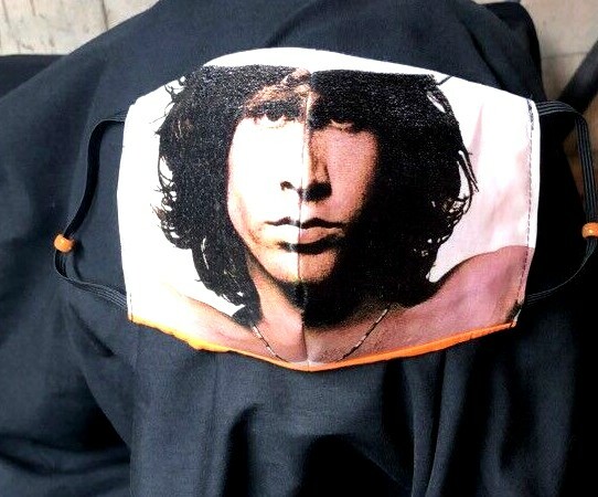 ***Jim Morrison***  REVERSIBLE Cotton Face mask (handmade)