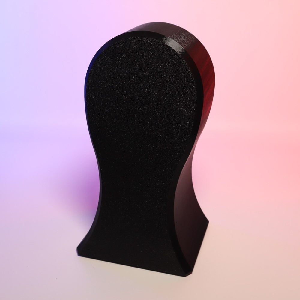 Headphone Stand with Storage Compartment, Black, Dual-Level Design