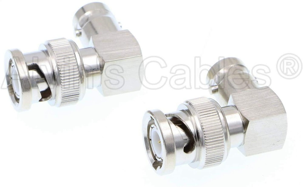 2pcs for 12G HD SDI BNC Cable Right Angle Convert Connectors One Set