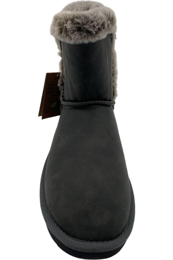 Lamo Faux-Fur Lined Mini Winter Boot Vera Charcoal