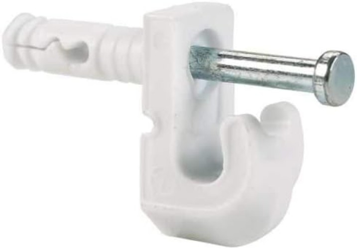 Quick-Install 48-Pack White Wall Clips for Wire Shelving - Strong Plastic