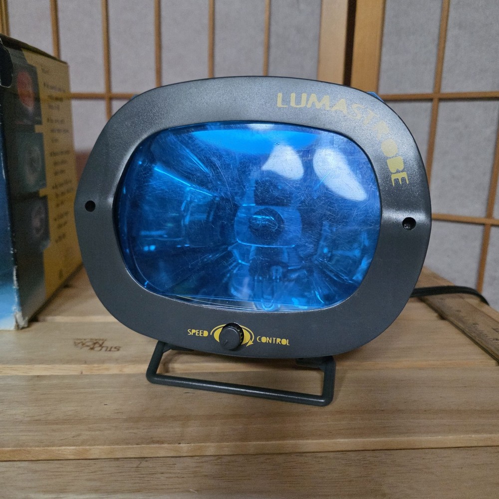 Lumastrobe Strobe Light Variable Speed/Color Tilt Stand WORKS READ