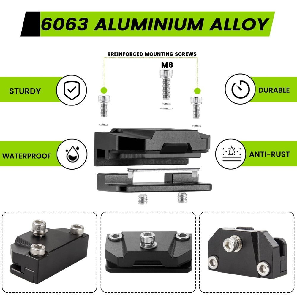 Ditch Light Brackets Hood Mount - 2PCS Universal Brackets, Black