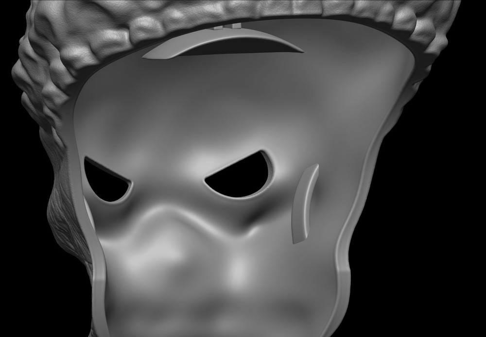 Predator Mask Face Jungle Hunter 1987 scale 1:1 File STL - OBJ for 3D Printer