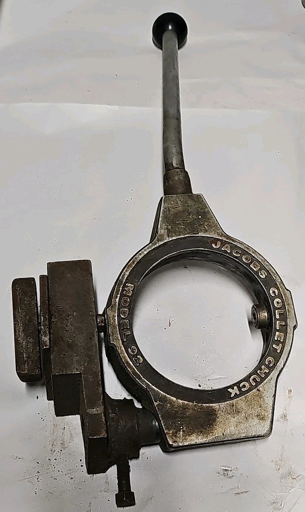 Jacobs Lever Operated Flex Collet Chuck Model 92 & Threaded Back Adapter Tools