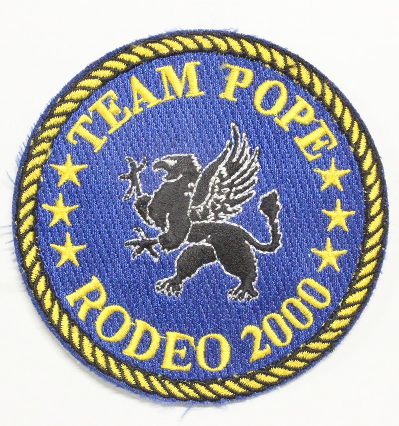 USAF Air Force Patch: 43rd Airlift Wing, Team Pope, Rodeo 2000