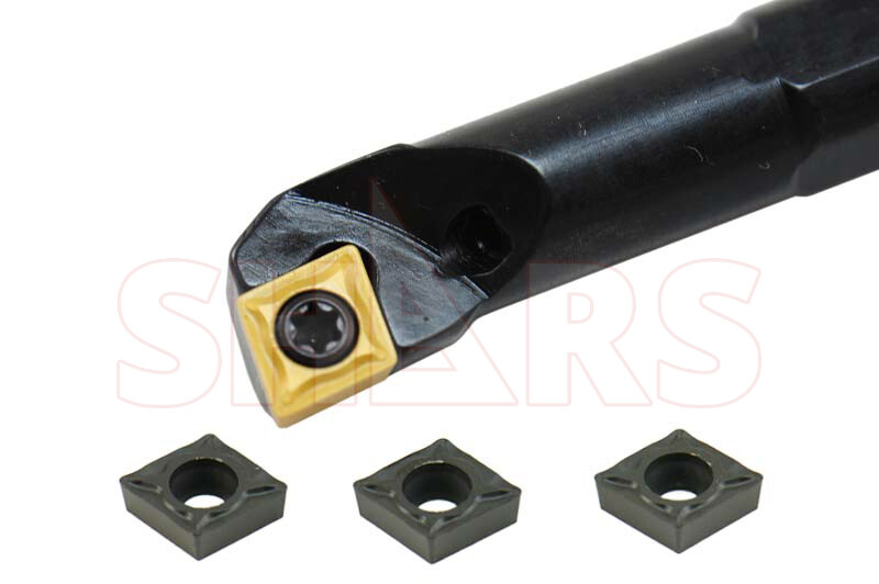 Shars 3/8 SCLCR Coolant Indexable Boring Bar + 3 CCMT 21.51 Inserts !]