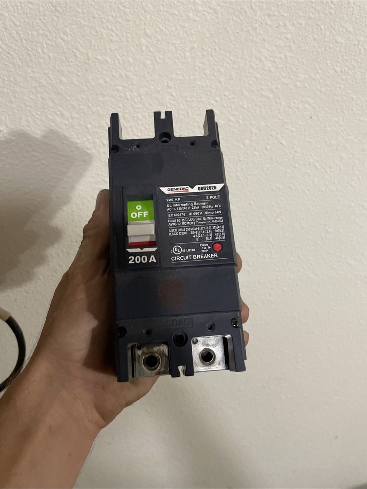 200a Generac Main Breaker For Automatic Transfer Switch