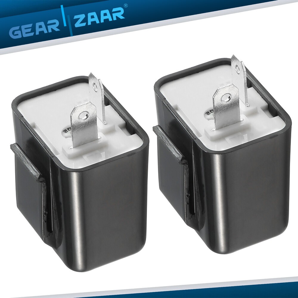 2x Adjustable LED Flasher Relay Turn signal Blinker Light FitFor Motorcycle 2Pin