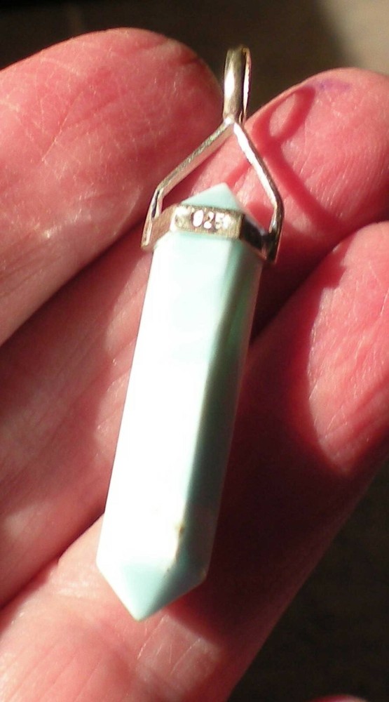 Hemimorphite Pendant - Sterling Silver j1817