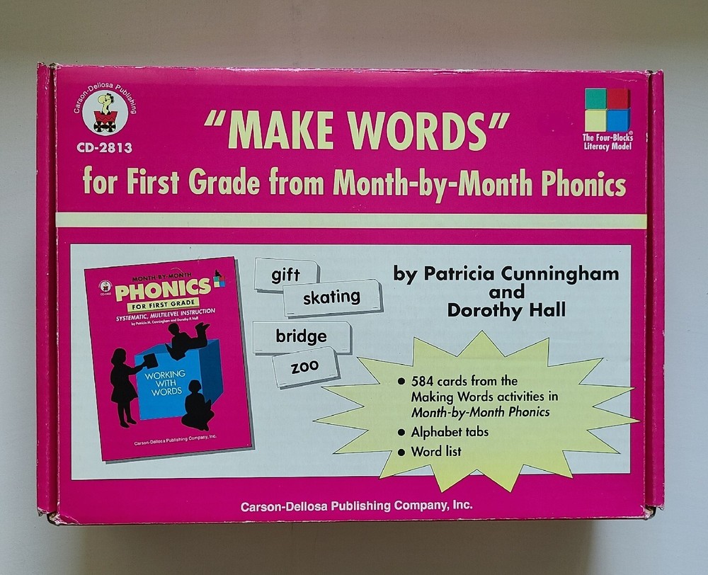 Learn To Read 1st First Grade Make Words Month-by-Month Phonics Carson Kit NOS