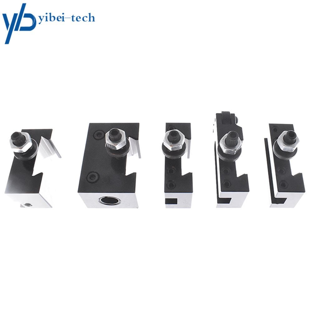 6Pcs AXA 250-100 Piston Type Tool Post Tool Holder Set Swing Dia 12"