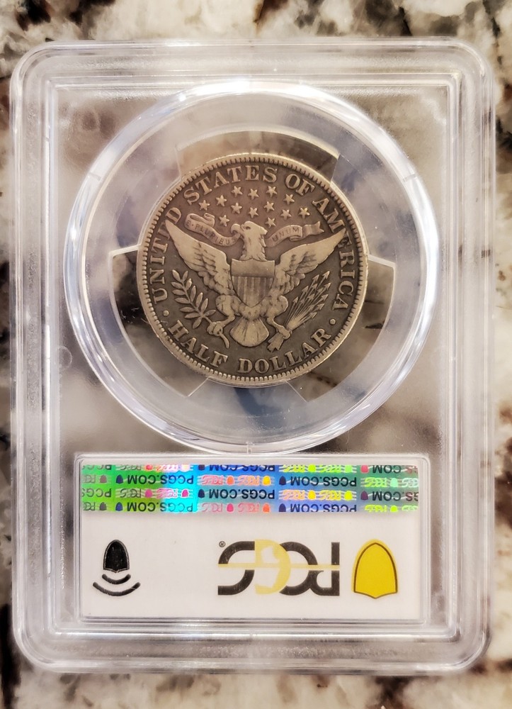 1901 Barber Silver Half Dollar F12 PCGS