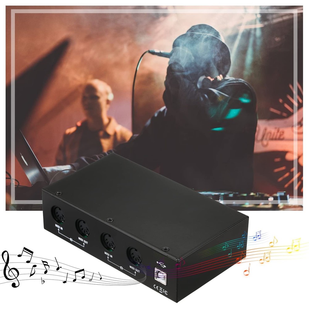 MIDI Interface USB MIDI Interface MIDI Box 4X4 devices for music 4 IN /4 Out ...