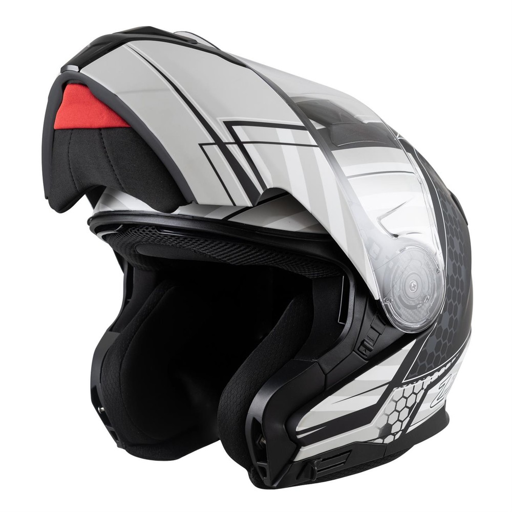 Zamp FL-4 DOT Helmet, Matte Gray Graphic, Large