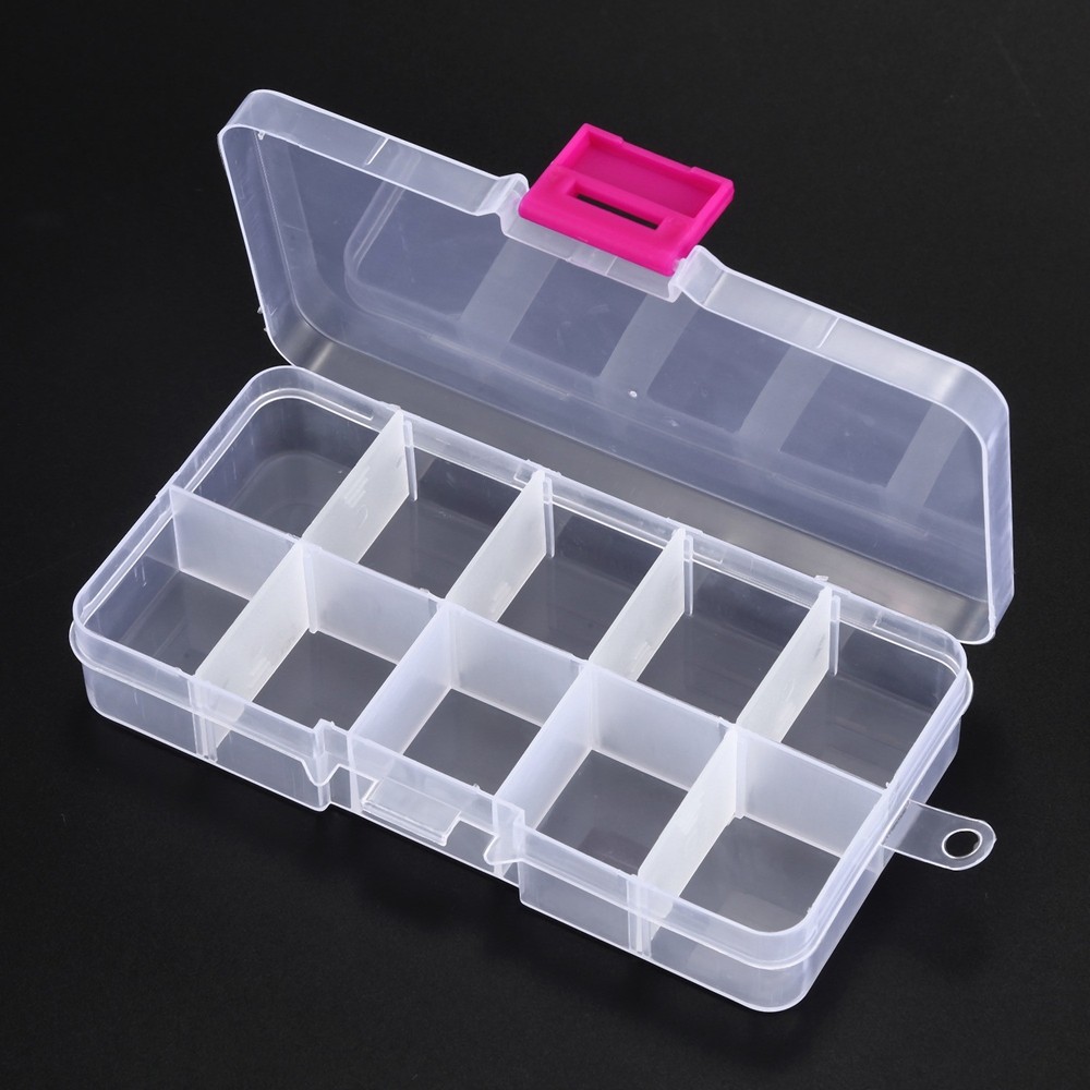 3pcs 10 grid plastic storage container for electronic composer7767