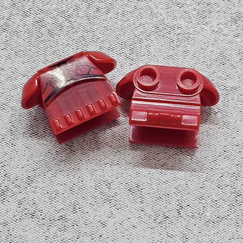 11pack Space Trooper Armor Red Blocks Accessories for Minifigures Conb02