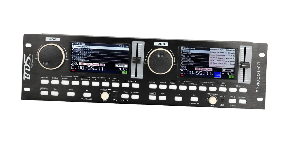 Professional Rack-mounted Dual CD USB Player DJ-1000mk2 Support WAV Format