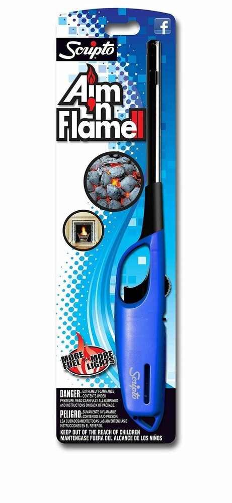 Scripto Multi Purpose Aim'n Flame II Lighter, Random Color
