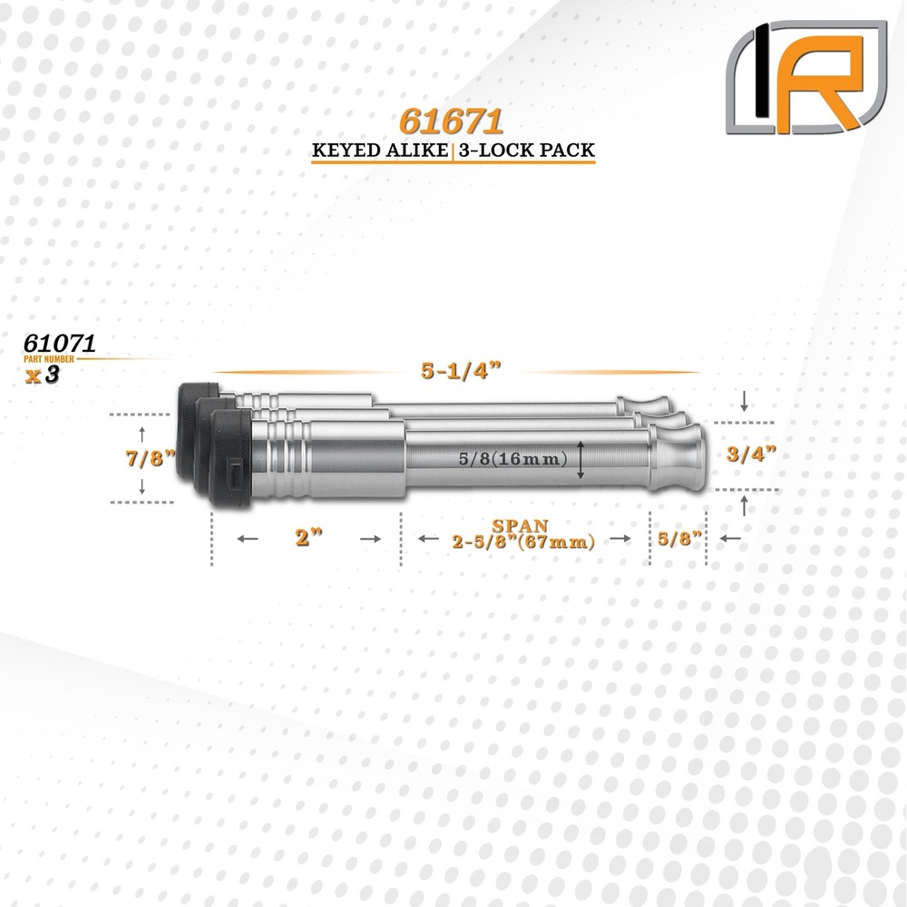61671-D | Receiver Lock for 2 in Receiver Class III, IV