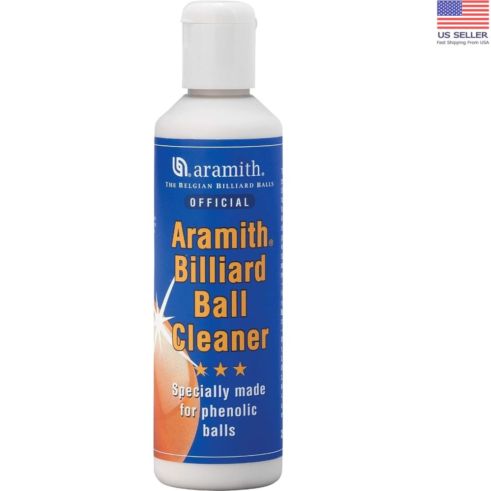 Compact 26 fl oz Pool Ball Care Solution - Cleans & Polishes Effortlessly