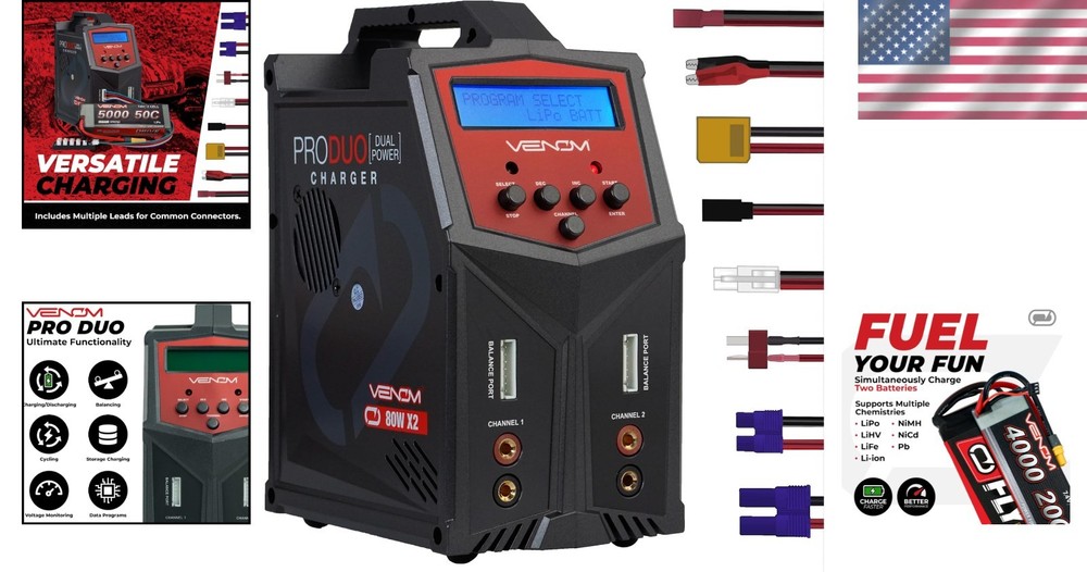 Professional RC Charger - Fast & Balanced Charging