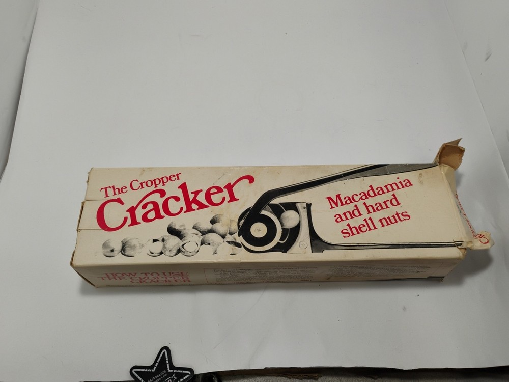 Vintage Cropper Cracker Nut Cracker Devices w/ Original Box