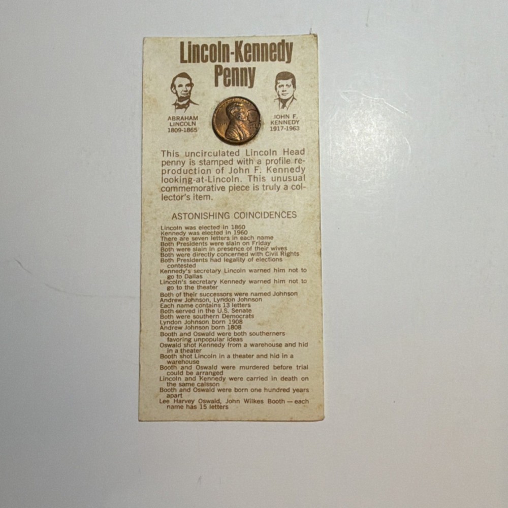 1973 Lincoln-Kennedy Penny Uncirculated Copper Small Cent