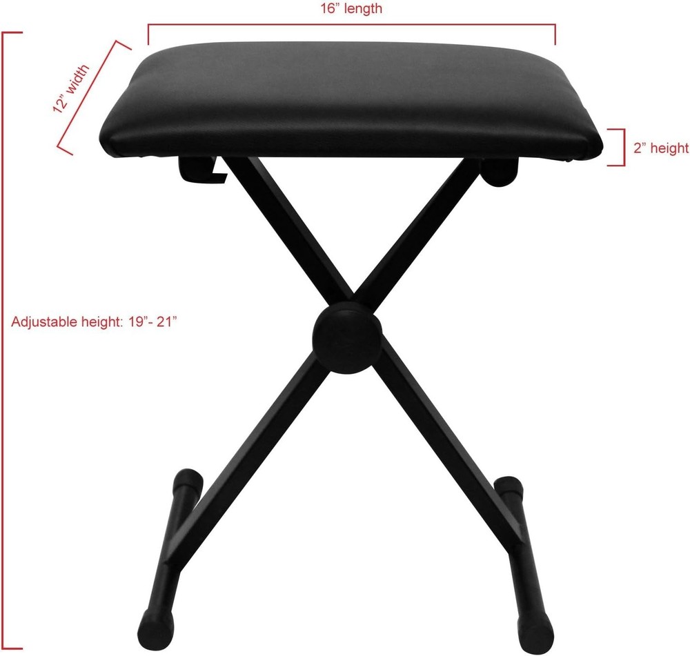 Portable Keyboard Seat, 370 lbs Capacity