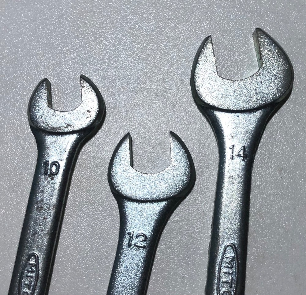 Vintage Mito Open Ended Spanners x 3