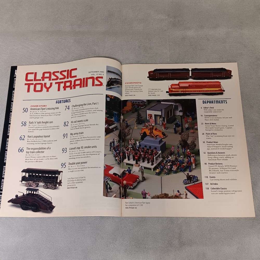 Classic Toy Trains Magazine September 2000