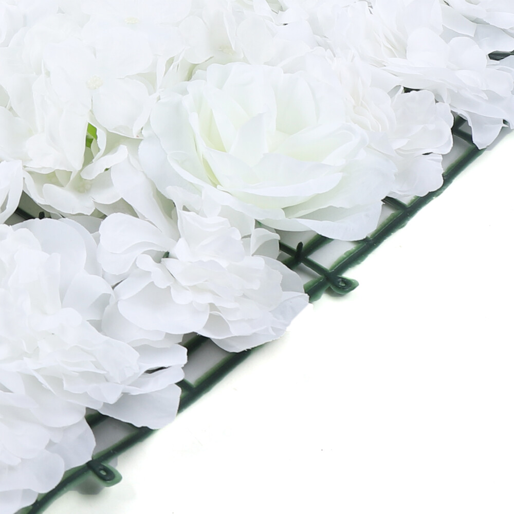 6Pcs Artificial Flower Wall Panel Backdrop Wedding Party Background Venue Decor