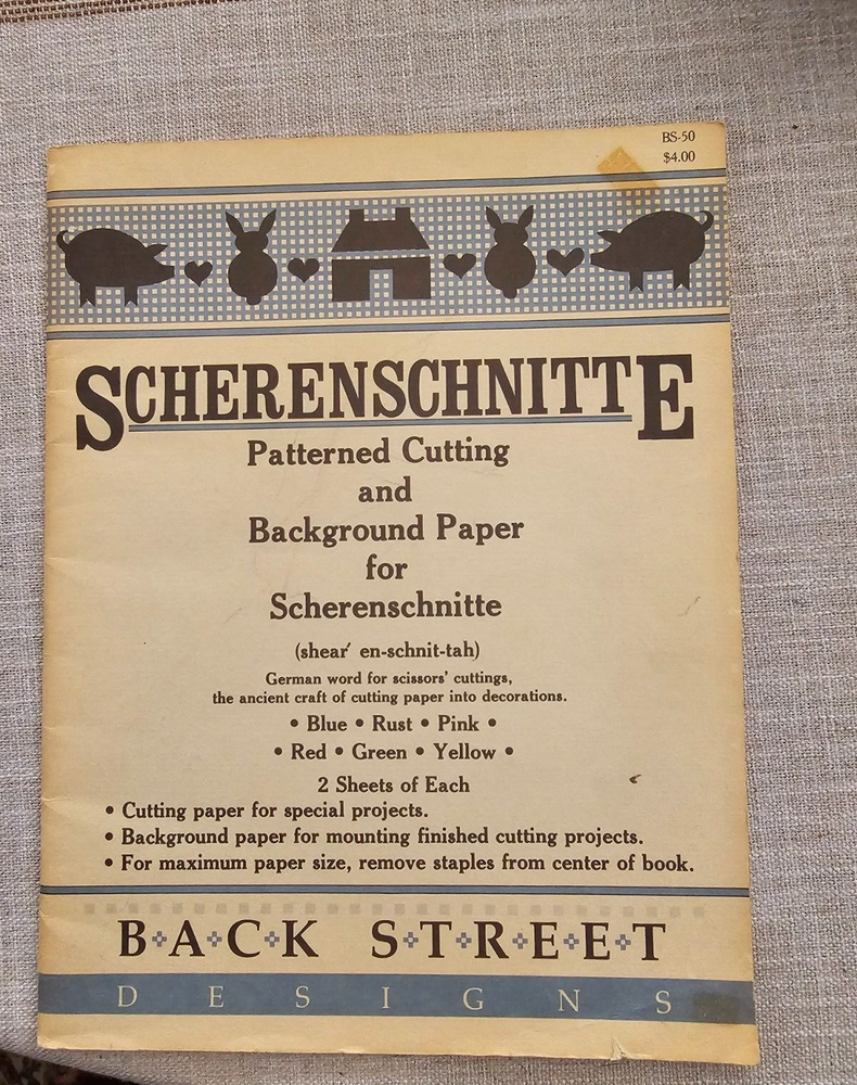Scherenschnitte Patterned Cutting and Background paper for Scherenschnitte