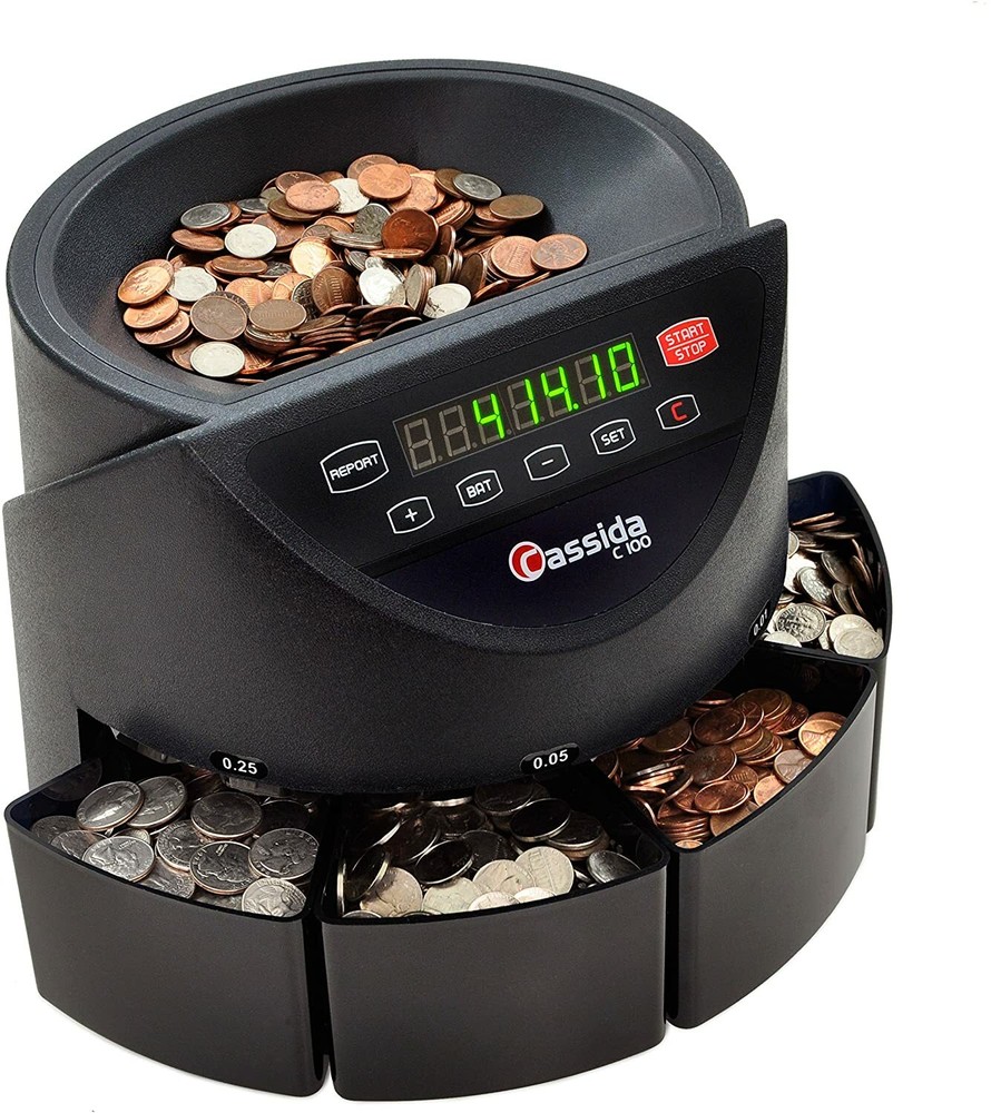 Cassida C100 Electronic Coin Counter and Sorter