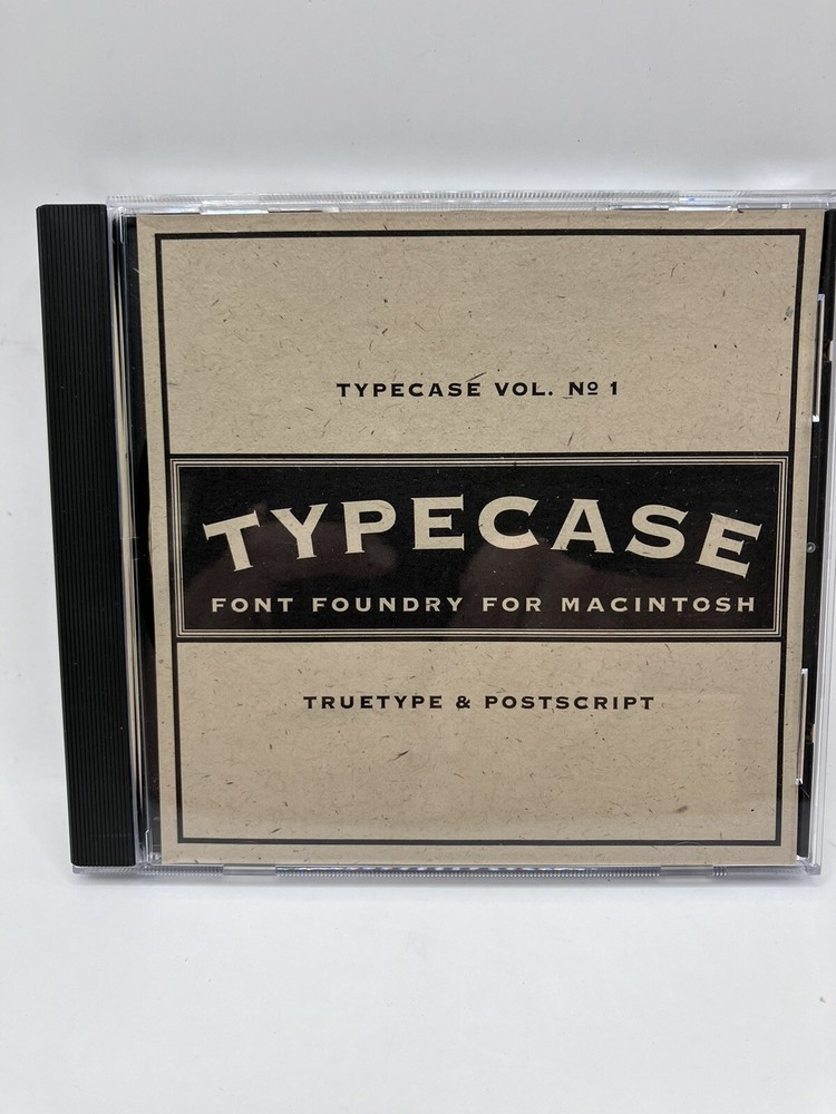 Typecase Font Foundry for Macintosh 130 Truetype & Postscript fonts install