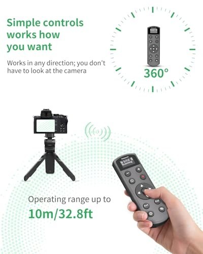 for Nikon Camera Remote Control, Hanpusen Rechargeable Wireless Shutter Release