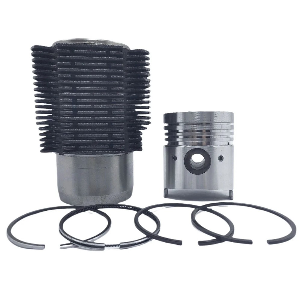 KIT (PISTON + PISTON RING KIT + CYLINDER BARREL - AIR COOLED): Compatible