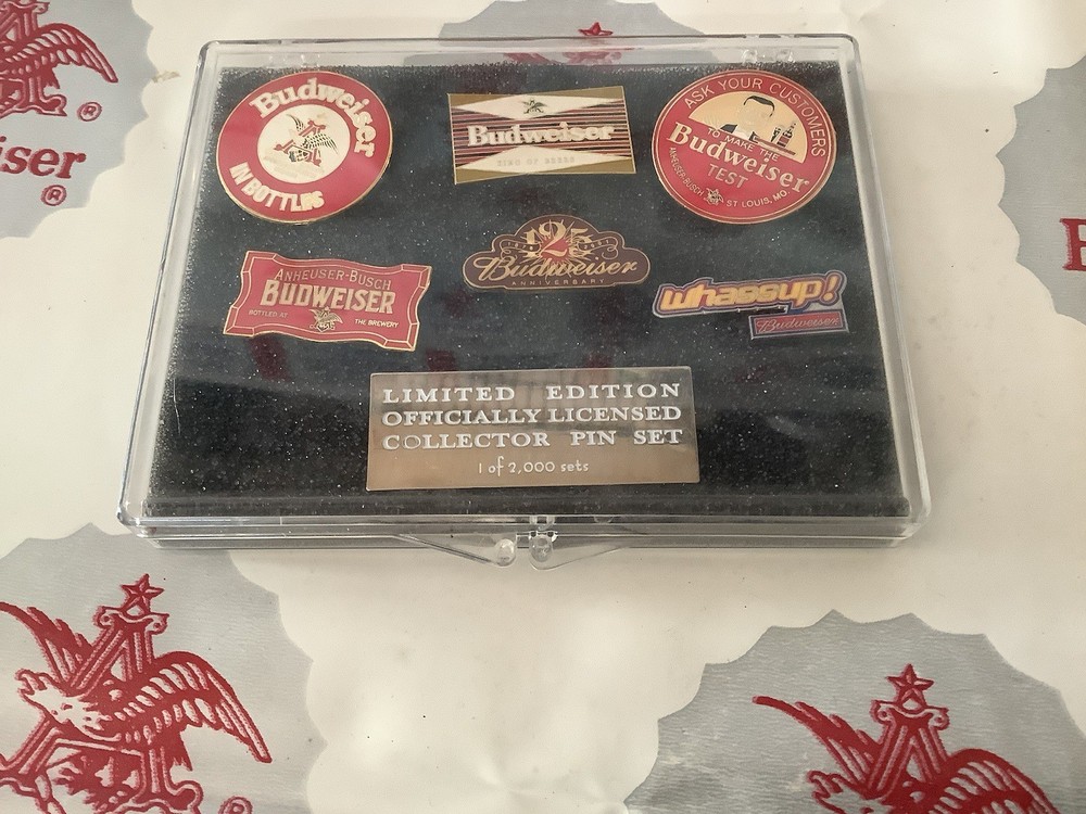 Budweiser Bud 125th anniversary pin set