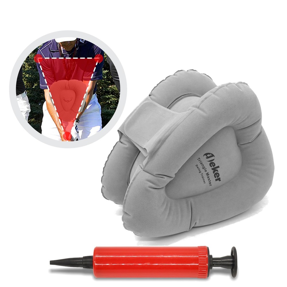 Golf Swing Training Aids Inflatable Triangle Teacher Fit Posture Correction P.