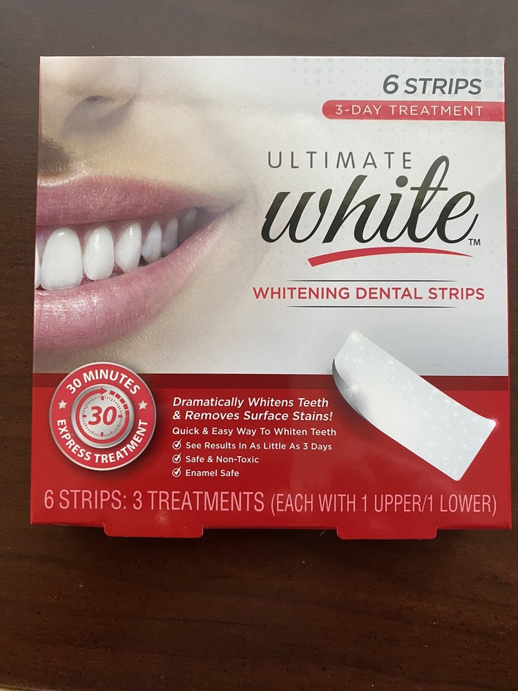 2 Teeth Whitening Strips Ultimate White Dental Strips