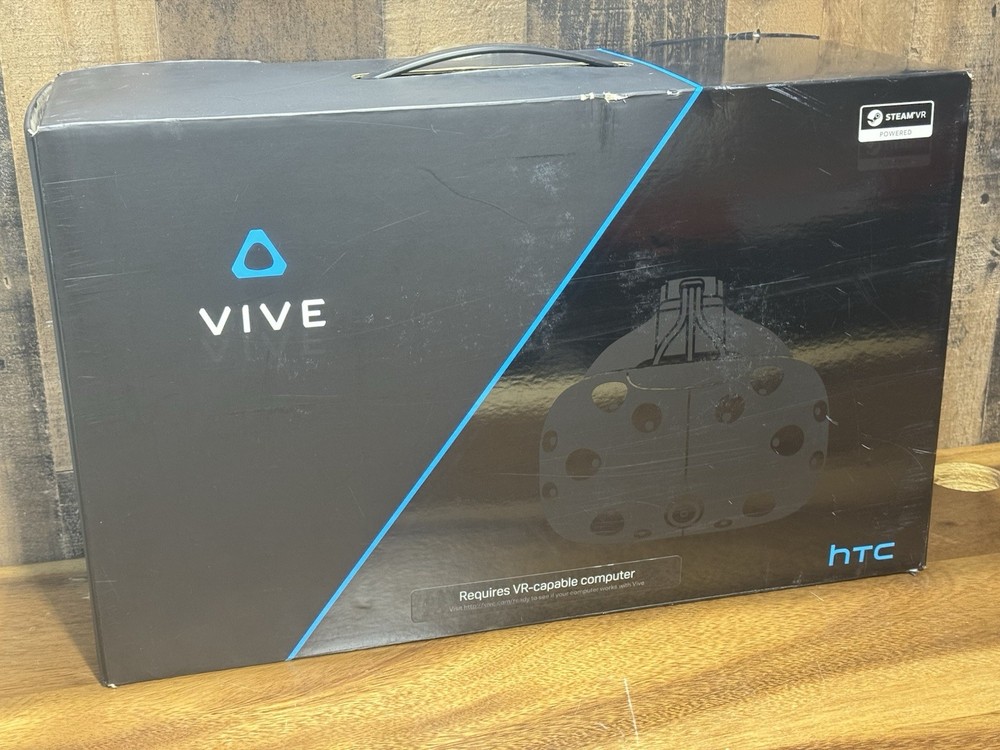 HTC Vive VR System Complete Open Box Headset Controllers Base Stations SteamVR