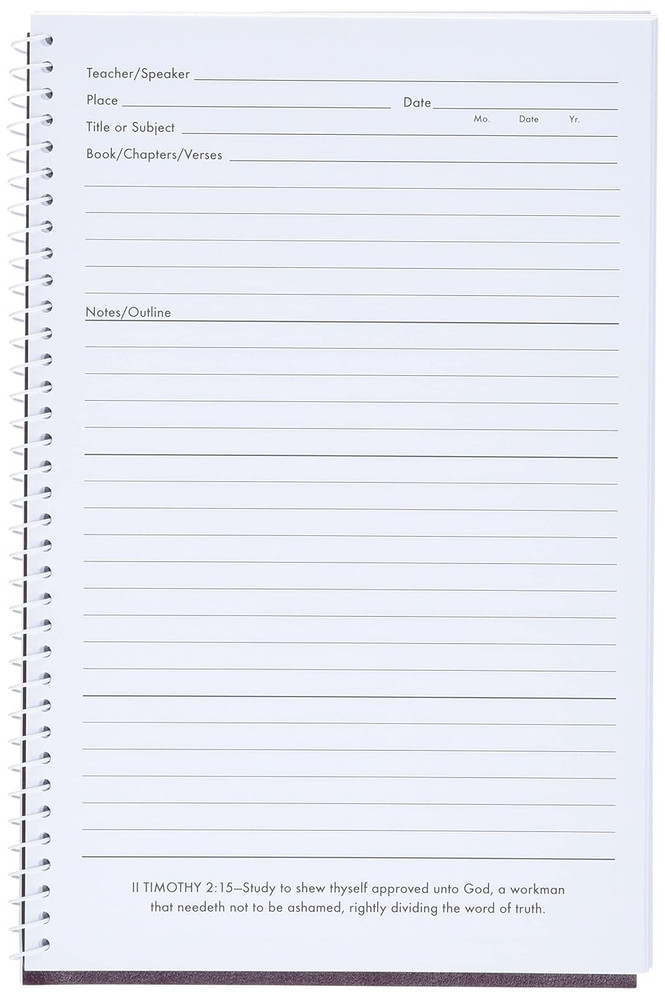 BIBLE STUDY ORGANIZER & NOTEBOOK