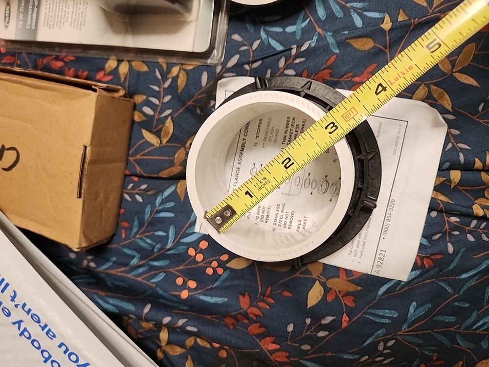 Decorator Sink Flange Assembly