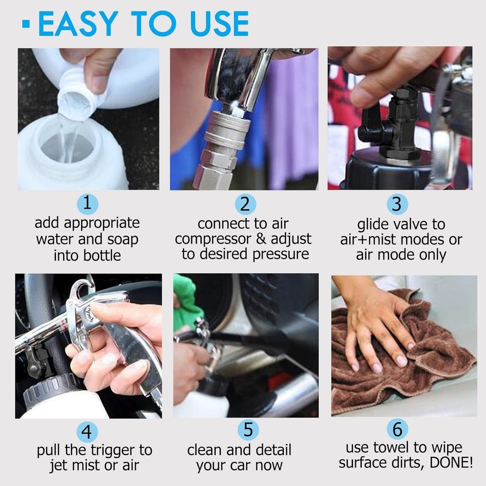Versatile Car Upholstery Cleaning Kit
