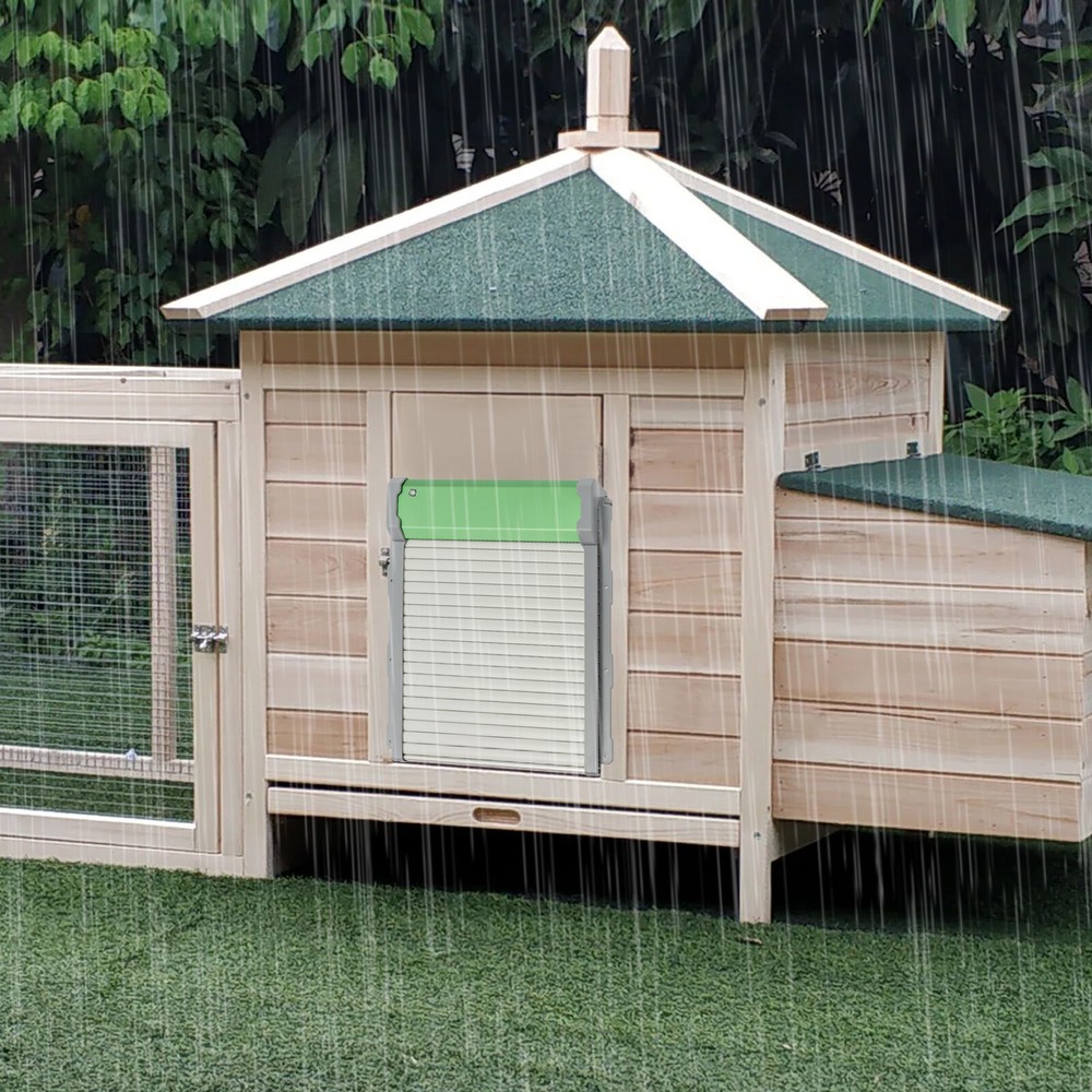 Solar Powered Automatic Chicken Coop Door With Remote Control Ip67 Waterproof