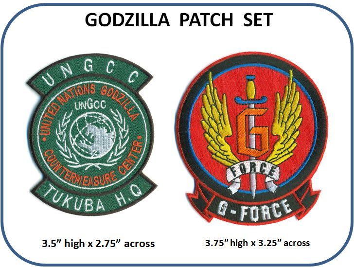 GODZILLA MOVIE PATCH SET - GODZ SET