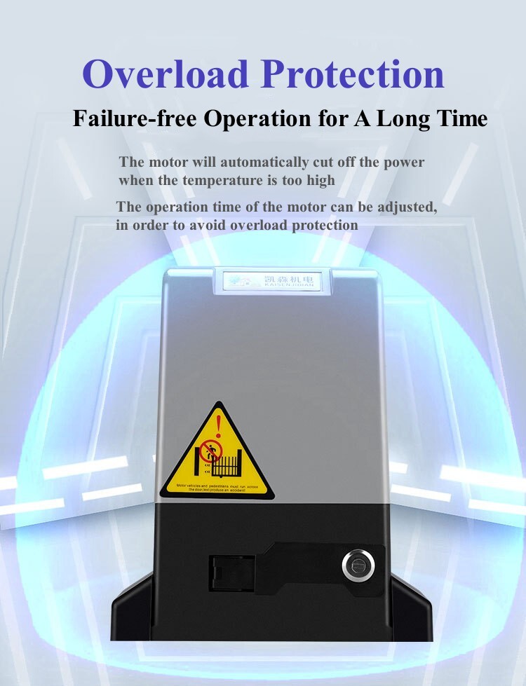 Automatic Sliding Gate Opener Rack Driven with 2 Remotes & Complete Kit 2700 lbs