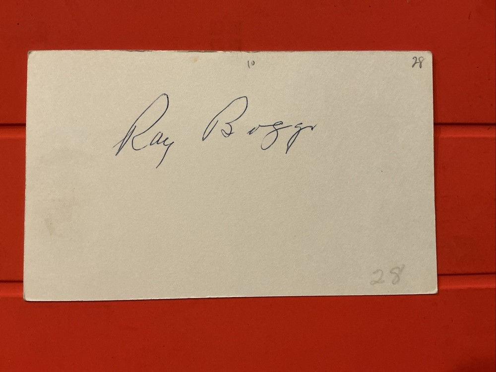 Ray Boggs🔥🔥MLB Debut: 1928 Boston Braves🔥🔥Autograph🔥🔥