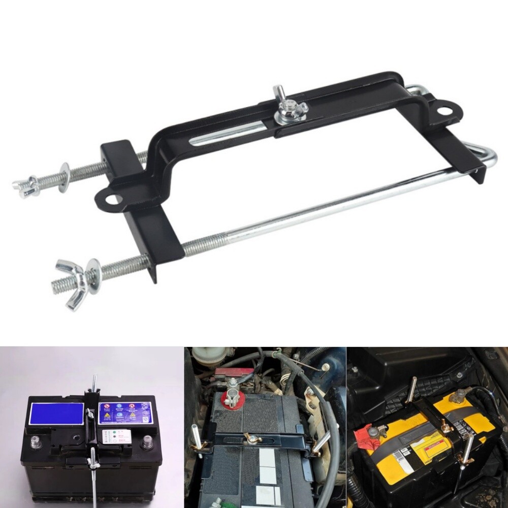 27.5cm/10.8" Car Storage Battery Holder Adjustable Stabilizer Rack Mount Bracket