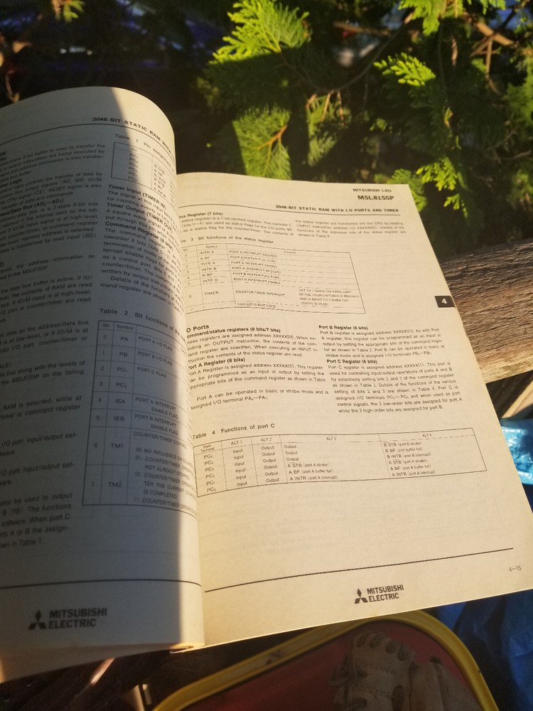 2 VINTAGE ELECTRONICS BOOKS DATA 1984 MITSUBISHI MICROPROCESSORS & SINGLE CHIP
